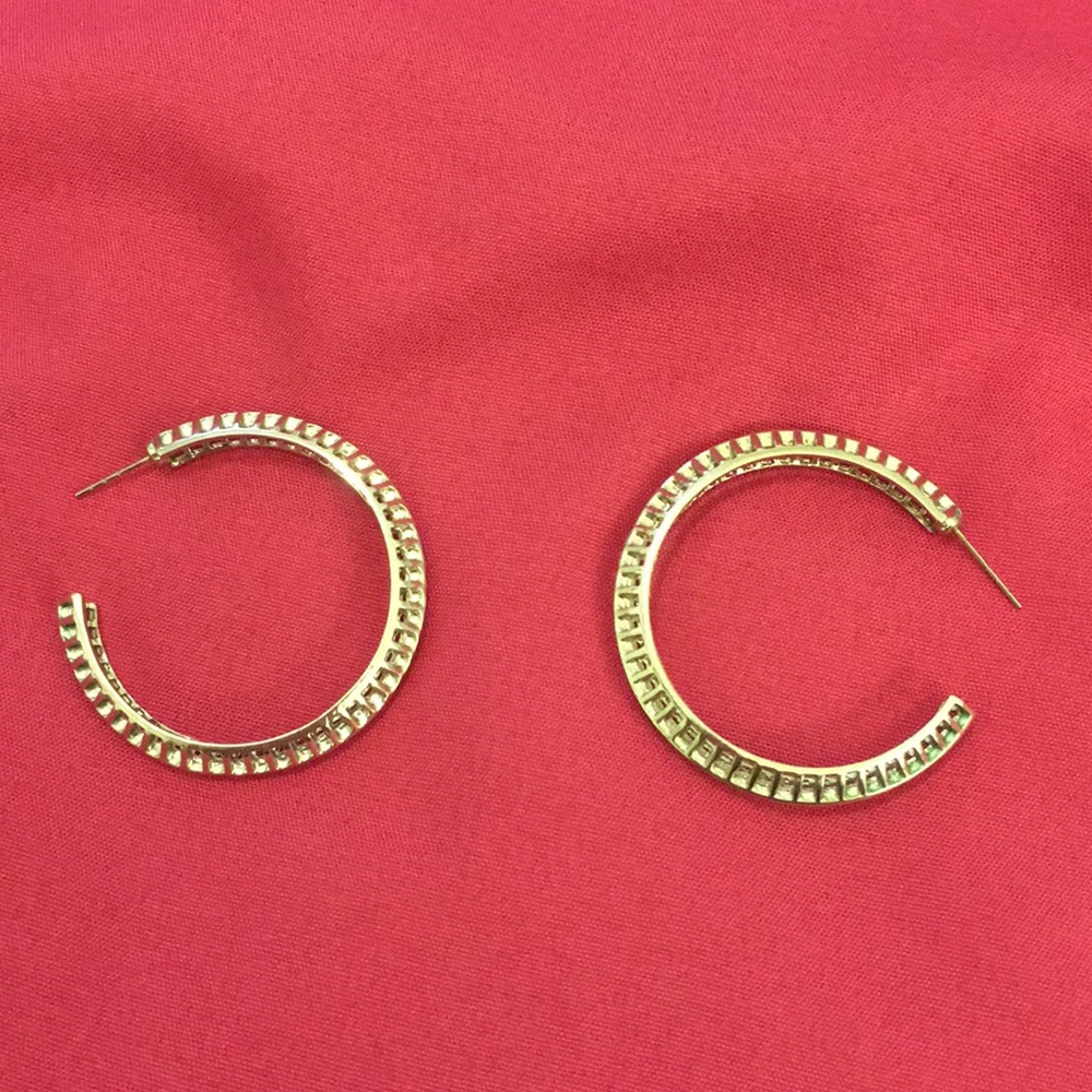 Beautiful hoop earrings